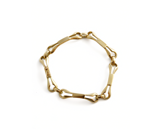 Pulseira Luxe Trabalhada em Ouro Amarelo 18K