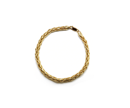 Pulseira Palmeira em Ouro Amarelo 18K com 22 cm