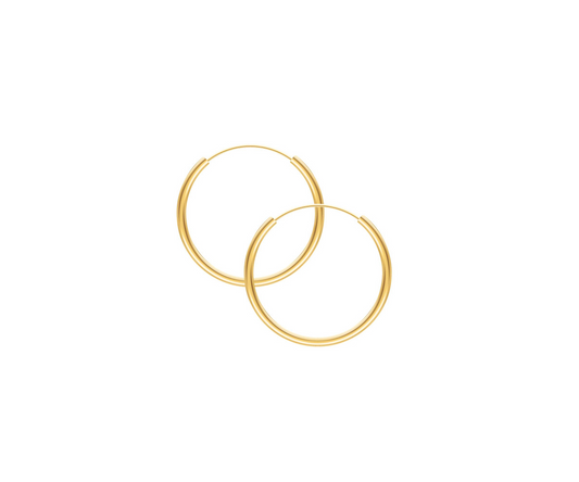 Brinco Argola em Ouro Amarelo 18K