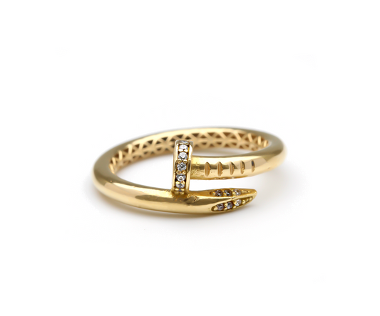 Anel Prego em Ouro Amarelo 18K