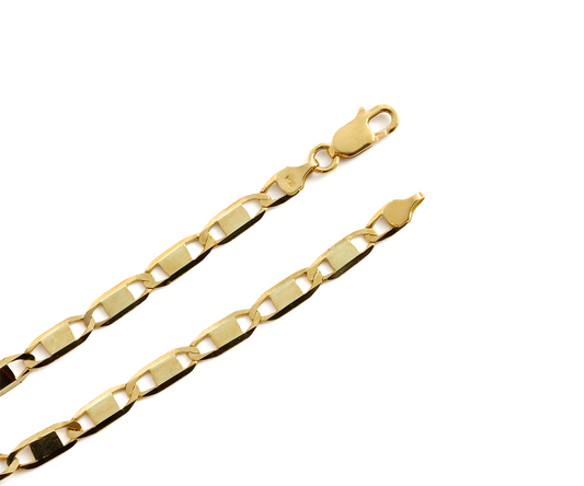 Pulseira piastrine 22cm ouro amarelo 18k750 b57