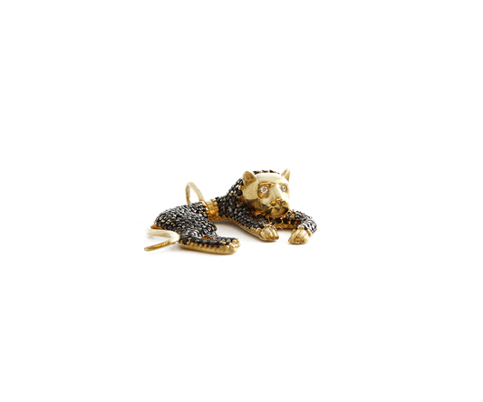 Pingente Pantera c/ Zircônia Ouro Amarelo 18K